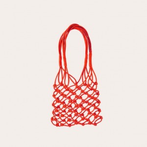 Little Liffner Knotted Mini Tote Dame Rød | 8513-NTSDI