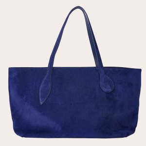 Little Liffner Mega Sprout Suede Tote Dame Marineblå | 5816-GSVYT