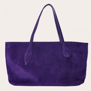 Little Liffner Mega Sprout Suede Tote Dame Lilla | 5629-VXSER