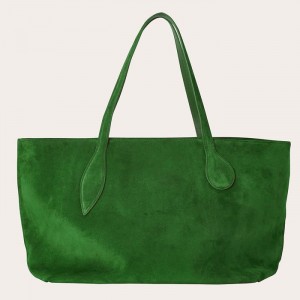 Little Liffner Mega Sprout Suede Tote Dame Grønn | 3450-JPZGK