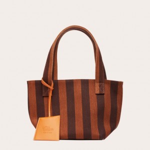 Little Liffner Mini Tote Dame Stripes | 4185-TSUIH