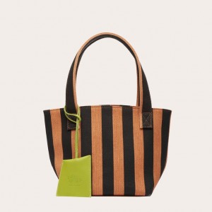 Little Liffner Mini Tote Dame Stripes | 7693-BDSKH