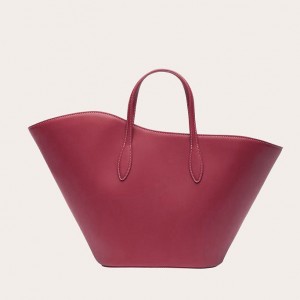 Little Liffner Open Tulip Medium Tote Dame Rød | 9412-XVZRA