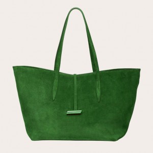 Little Liffner Penne Suede Tote Dame Grønn | 5608-BGYID