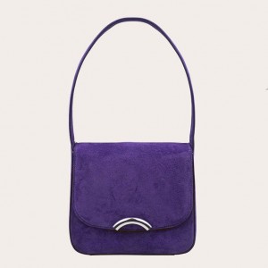 Little Liffner Rainbow Suede Tote Dame Lilla | 0429-GCFPD