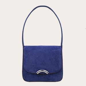 Little Liffner Rainbow Suede Tote Dame Marineblå | 0123-QKHJV