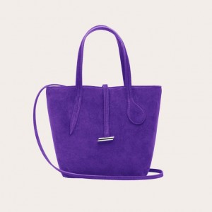 Little Liffner Sprout Mini Suede Tote Dame Lilla | 7849-LNSIJ