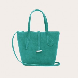 Little Liffner Sprout Mini Suede Tote Dame Turkis | 1830-YQWKR