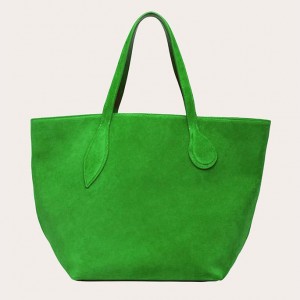 Little Liffner Sprout Suede Tote Dame Grønn | 7196-SWNJP