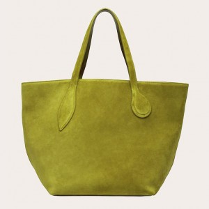 Little Liffner Sprout Suede Tote Dame Olivengrønne | 4830-VSKWD