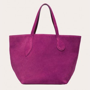 Little Liffner Sprout Suede Tote Dame Rosa | 2786-PIZWX