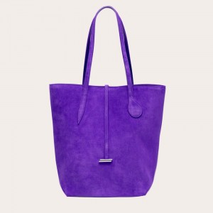 Little Liffner Tall Sprout Suede Tote Dame Lilla | 2489-VEKJN