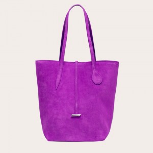 Little Liffner Tall Sprout Suede Tote Dame Lilla | 5609-MUEFB