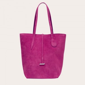 Little Liffner Tall Sprout Suede Tote Dame Rosa | 8023-DSHFW