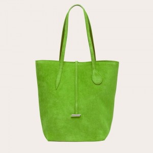 Little Liffner Tall Sprout Suede Tote Dame Lyse Grønn | 7652-KVORD