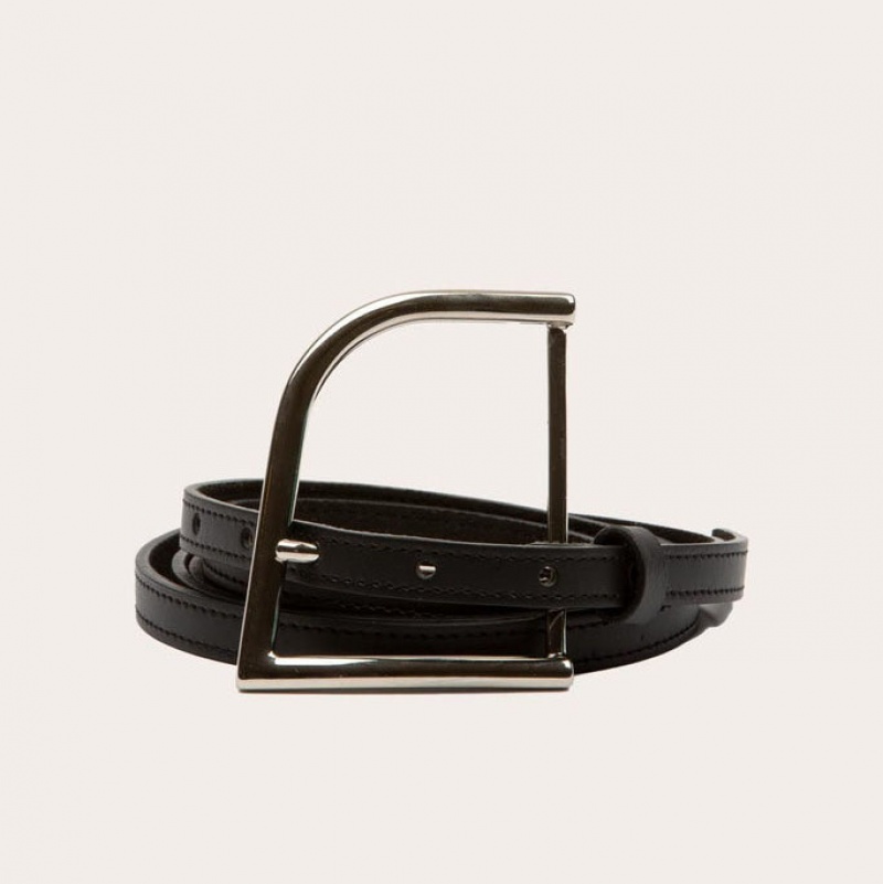 Little Liffner Mega Buckle Belte Dame Svarte | 9264-REPQI