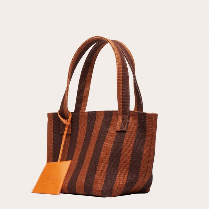 Little Liffner Mini Tote Dame Stripes | 4185-TSUIH