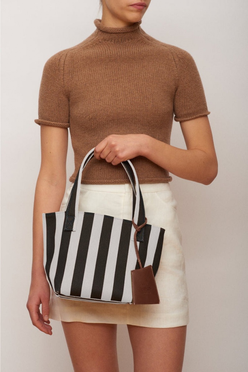 Little Liffner Mini Tote Dame Stripes | 5068-MZIGA