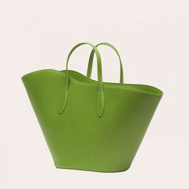 Little Liffner Open Tulip Medium Tote Dame Lyse Grønn | 4978-BOJAR