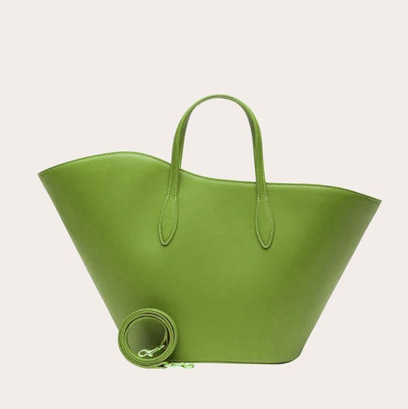 Little Liffner Open Tulip Medium Tote Dame Lyse Grønn | 4978-BOJAR