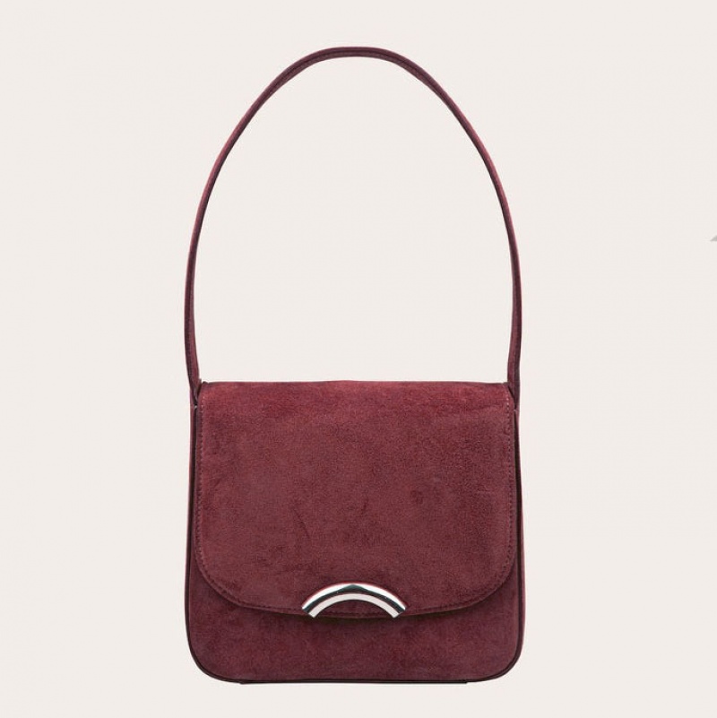 Little Liffner Rainbow Suede Tote Dame Rød | 0682-FCVUE