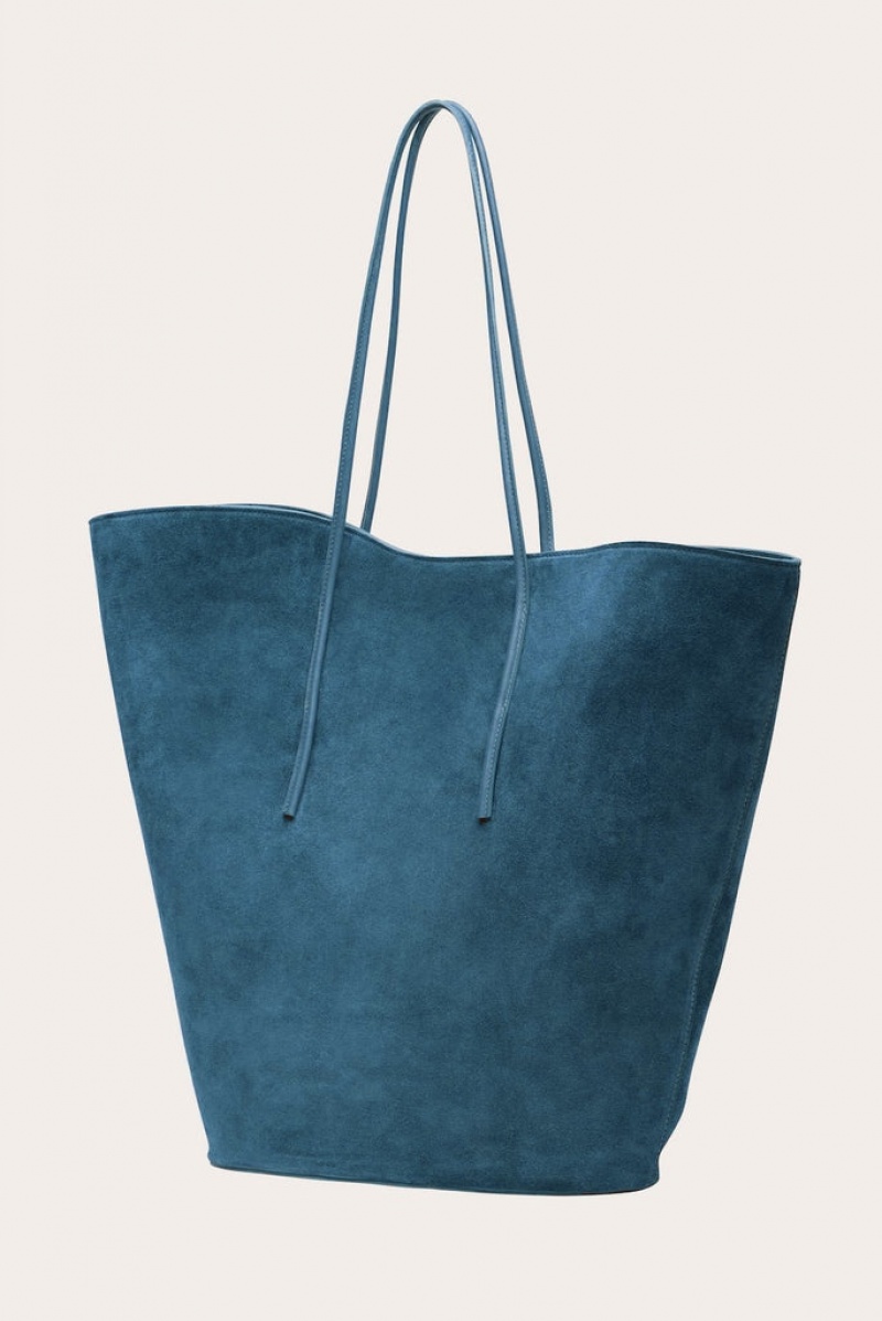 Little Liffner Soft Tulip Tote Dame Blå | 4693-VXQHA