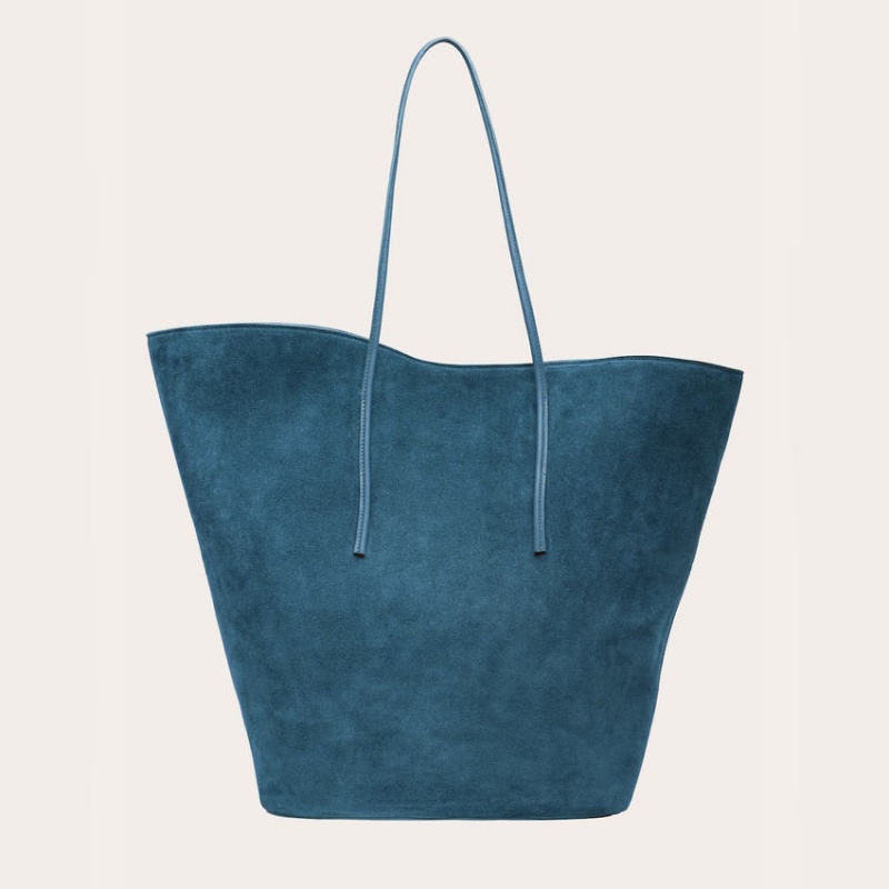 Little Liffner Soft Tulip Tote Dame Blå | 4693-VXQHA