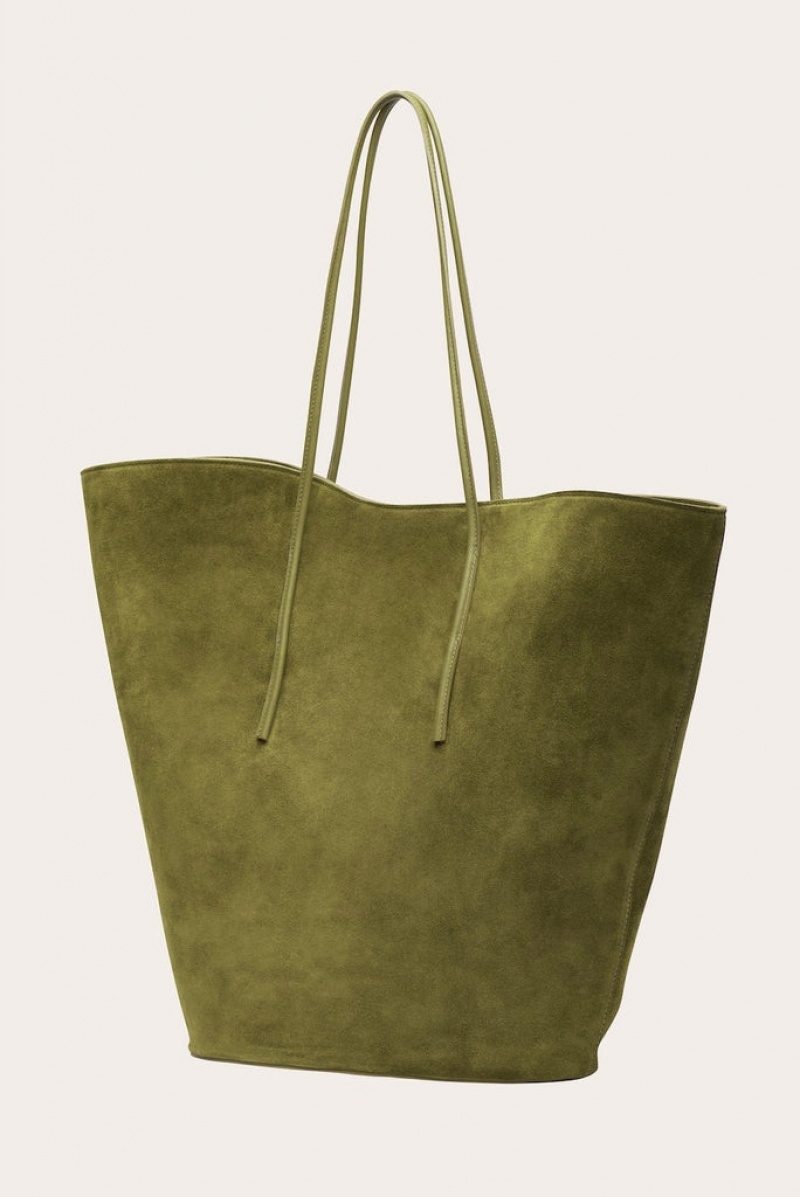 Little Liffner Soft Tulip Tote Dame Olivengrønne | 9310-TQFRA