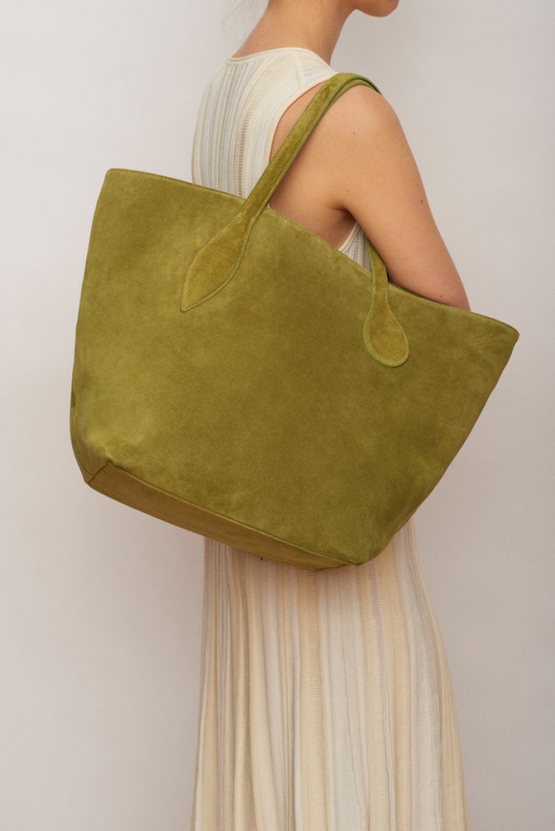 Little Liffner Sprout Suede Tote Dame Grønn | 0465-WGBPO