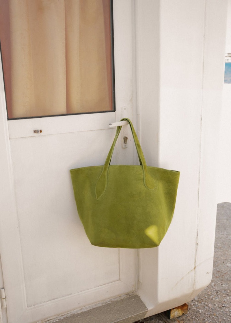 Little Liffner Sprout Suede Tote Dame Grønn | 0465-WGBPO