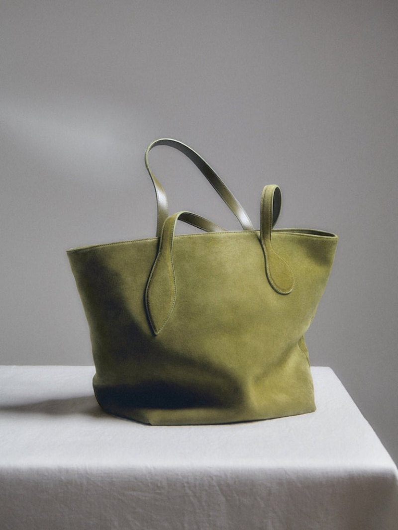 Little Liffner Sprout Suede Tote Dame Grønn | 0465-WGBPO