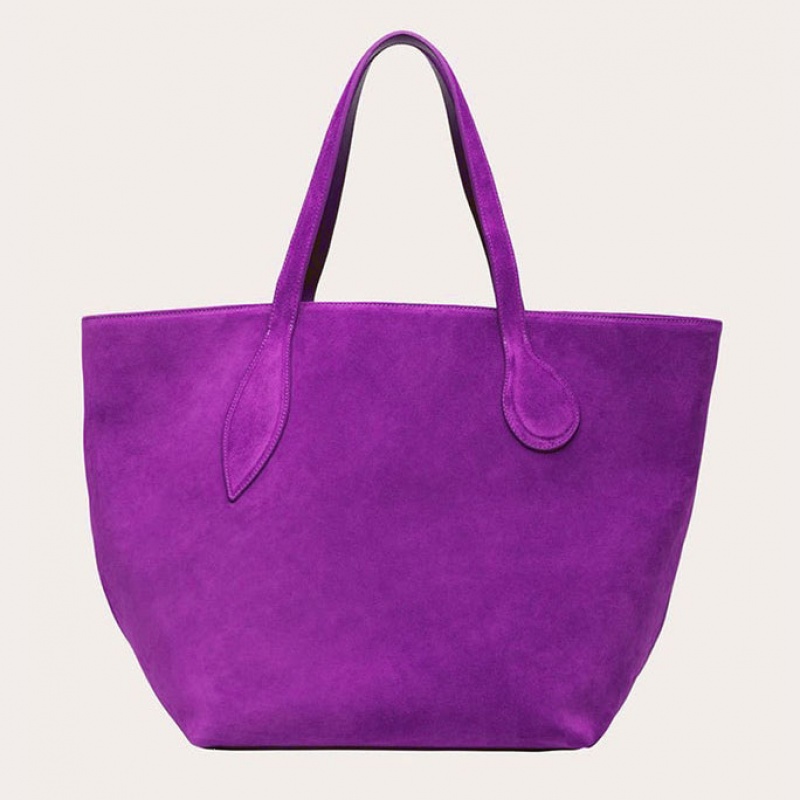 Little Liffner Sprout Suede Tote Dame Lilla | 5790-CWZHV