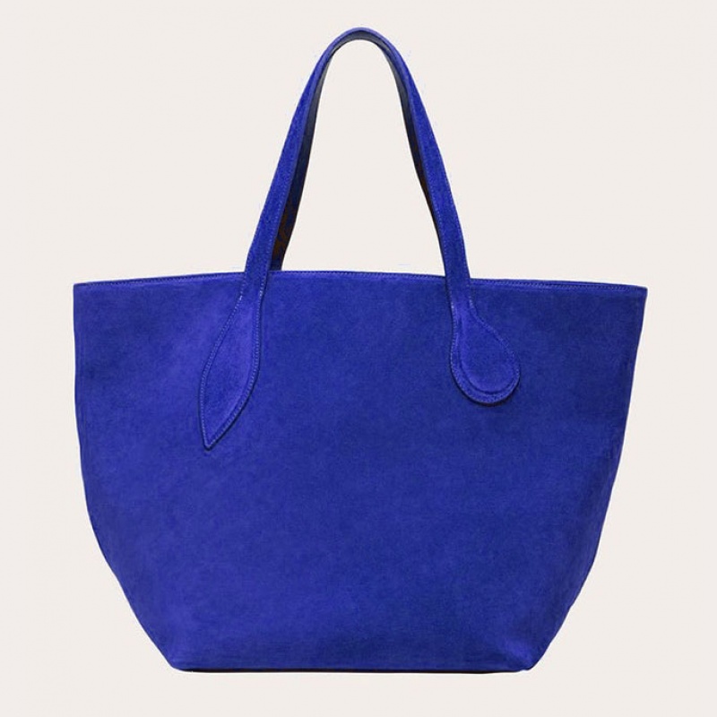 Little Liffner Sprout Suede Tote Dame Marineblå | 9803-ELYOM