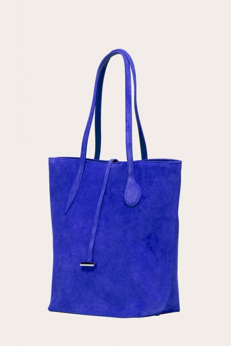 Little Liffner Tall Sprout Suede Tote Dame Marineblå | 2059-XSKJV