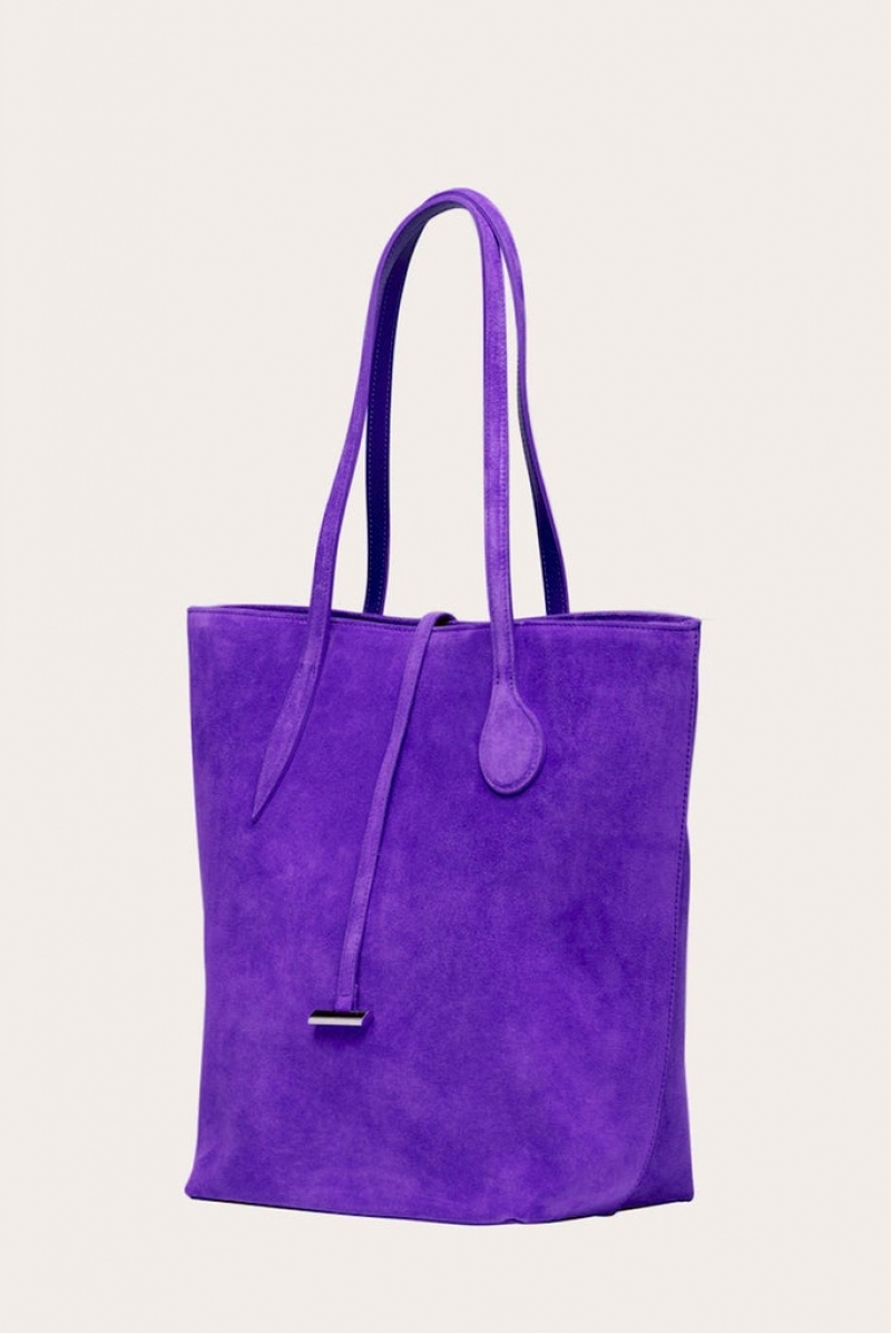 Little Liffner Tall Sprout Suede Tote Dame Lilla | 2489-VEKJN