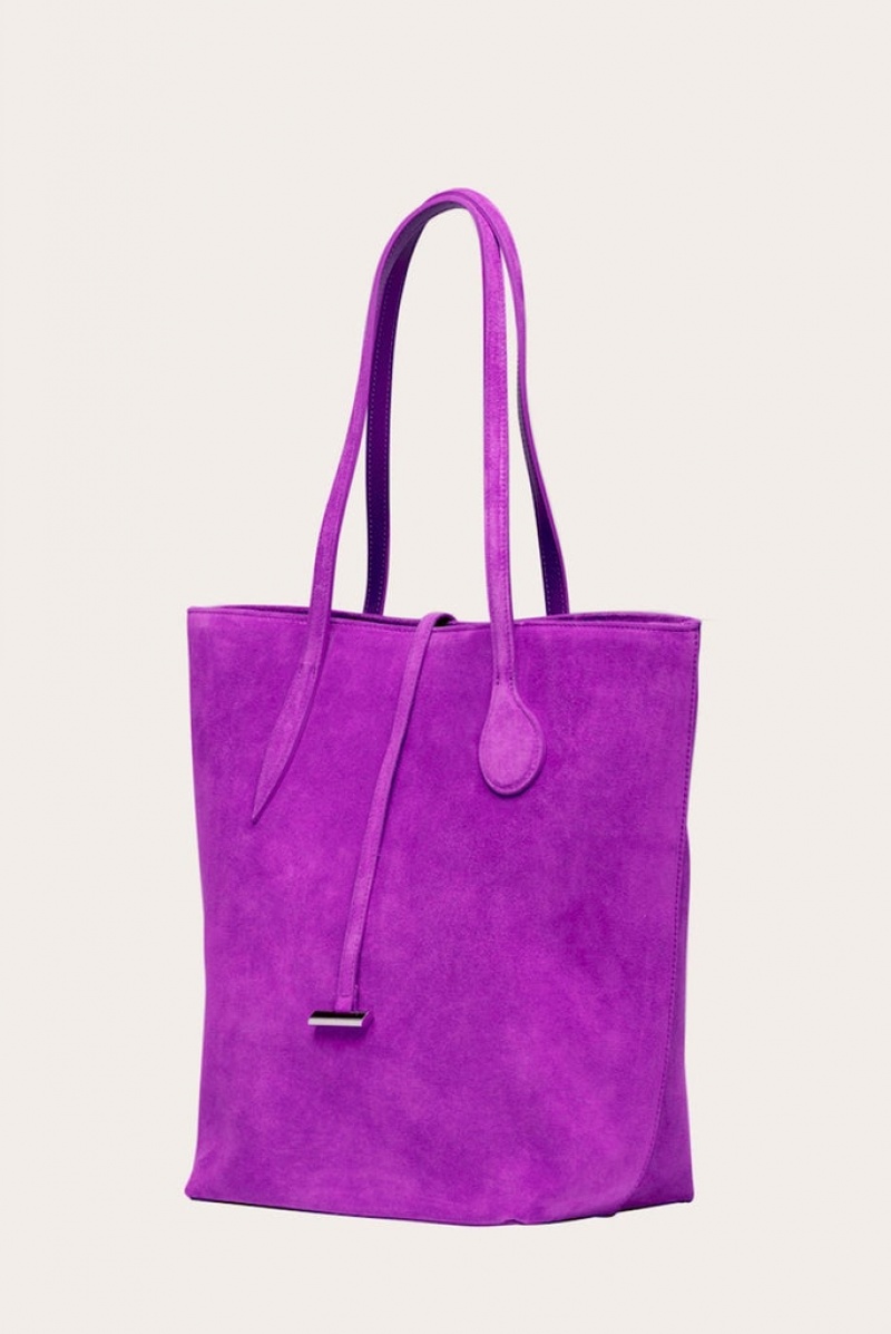 Little Liffner Tall Sprout Suede Tote Dame Lilla | 5609-MUEFB