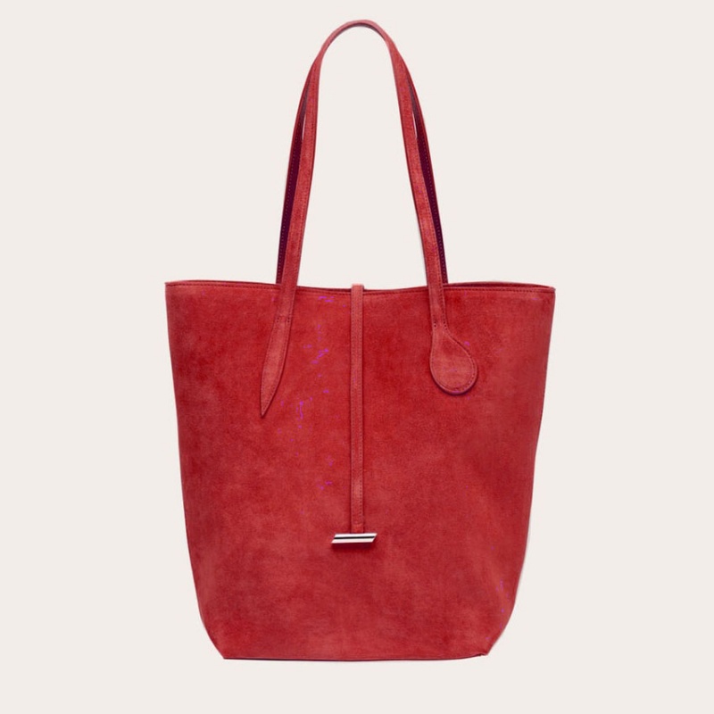 Little Liffner Tall Sprout Suede Tote Dame Rød | 5839-DXNST