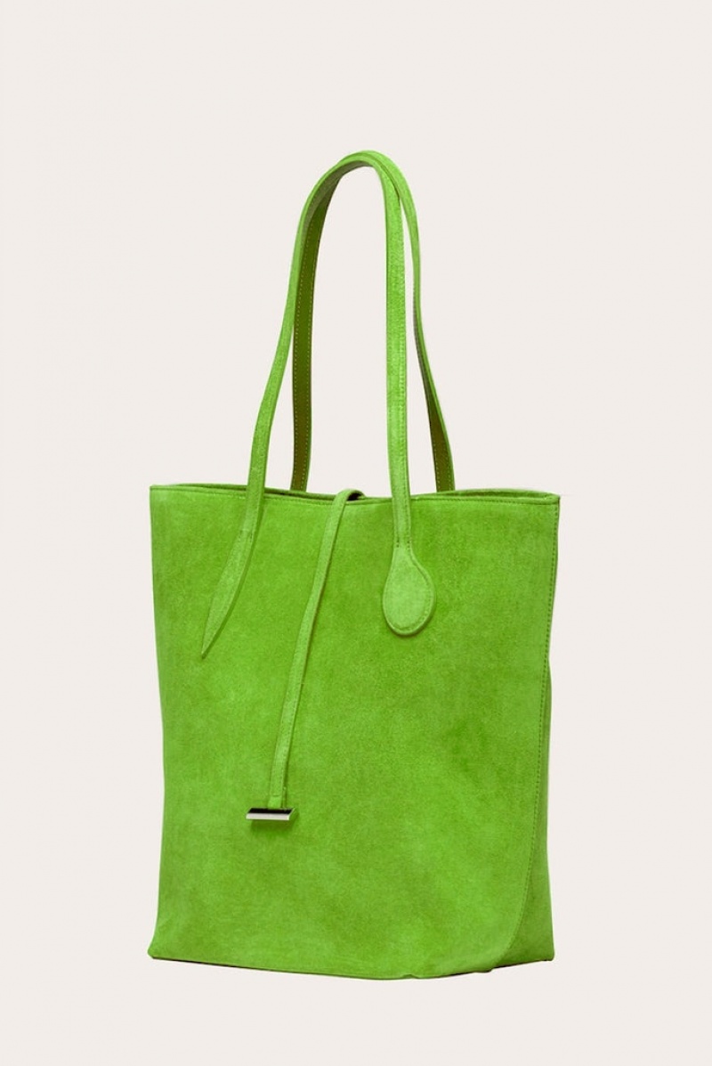 Little Liffner Tall Sprout Suede Tote Dame Lyse Grønn | 7652-KVORD